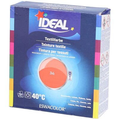 IDEAL Maxi Teinture textile longue tenue - 36 Corail Teinture(S) 1 pc(s) - Publicité IDEAL Maxi Teinture textile longue tenue - 36 Corail Teinture(S) 1 pc(s) - Publicité