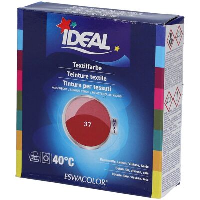 IDEAL MAXI Teinture textile longue tenue - 37 Rouge Hermès Teinture(S) 1 pc(s) - Publicité IDEAL MAXI Teinture textile longue tenue - 37 Rouge Hermès Teinture(S) 1 pc(s) - Publicité