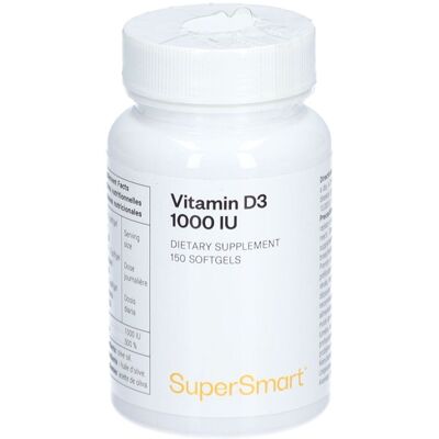 SuperSmart - Vitamine D3 1000 UI Capsule(S) 53 g - Publicité SuperSmart - Vitamine D3 1000 UI Capsule(S) 53 g - Publicité