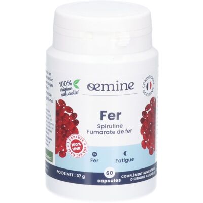 OEMINE Fer Spirulina - Complément Alimentaire pour Fer et Énergie - Publicité OEMINE Fer Spirulina - Complément Alimentaire pour Fer et Énergie - Publicité