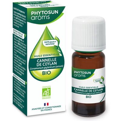 Phytosun Arôms Huile Essentielle Bio Cannelle de Ceylan 5ml Goutte(S) Orale(S) 5 ml - Publicité Phytosun Arôms Huile Essentielle Bio Cannelle de Ceylan 5ml Goutte(S) Orale(S) 5 ml - Publicité