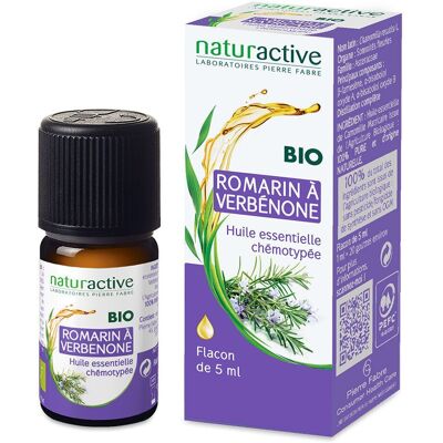 naturactive Romarin officinal à verbénone Huile essentielle BIO 5 ml - Publicité naturactive Romarin officinal à verbénone Huile essentielle BIO 5 ml - Publicité