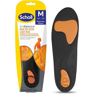 Semelles Scholl In-Balance Anti-douleur Bas du Dos Taille M 40-42 Intérieures 1 pc(s) - Publicité Semelles Scholl In-Balance Anti-douleur Bas du Dos Taille M 40-42 Intérieures 1 pc(s) - Publicité