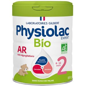 Lait infantile Physiolac Bio AR 6-12M - Anti-reflux 800g - Publicité Lait infantile Physiolac Bio AR 6-12M - Anti-reflux 800g - Publicité