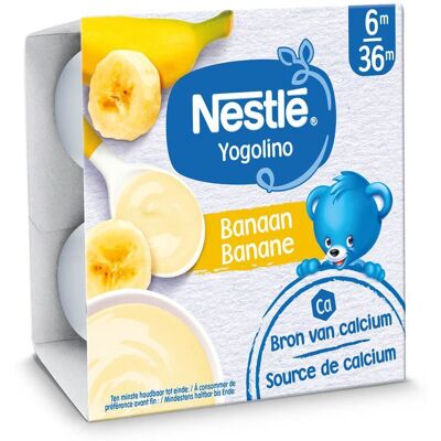 Nestle Nestlé® Baby Yogo Banane Purée 4x100 g - Publicité Nestle Nestlé® Baby Yogo Banane Purée 4x100 g - Publicité