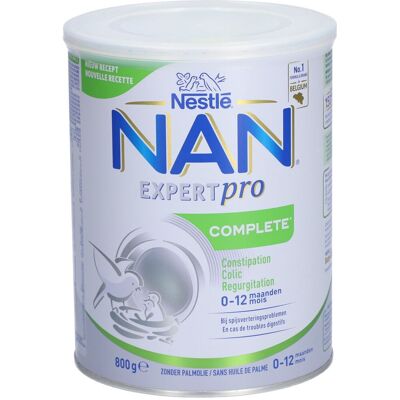 Nestle Nestlé® NAN® ExpertPro® Complete 0-12 Mois Poudre 800 g - Publicité Nestle Nestlé® NAN® ExpertPro® Complete 0-12 Mois Poudre 800 g - Publicité