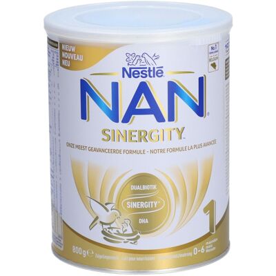 Nestle Nestlé® NAN® SINERGITY 1 0-6 Mois Poudre 800 g - Publicité Nestle Nestlé® NAN® SINERGITY 1 0-6 Mois Poudre 800 g - Publicité