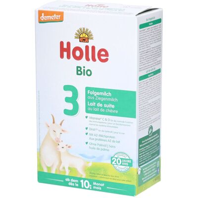 Holle Lait de chèvre bio - Formule 3 (+10m) - Lait pour bébé - Publicité Holle Lait de chèvre bio - Formule 3 (+10m) - Lait pour bébé - Publicité