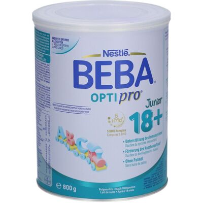 BEBA Optipro 18+ lait de suite, dès 18 mois Poudre 800 g - Publicité BEBA Optipro 18+ lait de suite, dès 18 mois Poudre 800 g - Publicité