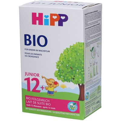 HIPP Bio Lait de suite bio Junior - Après 12 mois Poudre 600 g - Publicité HIPP Bio Lait de suite bio Junior - Après 12 mois Poudre 600 g - Publicité