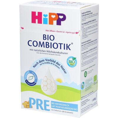 HiPP – Lait infantile Bio Combiotik PRE dès la naissance Poudre 600 g - Publicité HiPP – Lait infantile Bio Combiotik PRE dès la naissance Poudre 600 g - Publicité