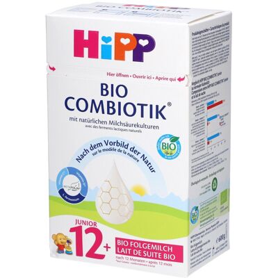 HiPP – Lait de suite bio Combiotik Junior 12+ dès 12 mois Poudre 600 g - Publicité HiPP – Lait de suite bio Combiotik Junior 12+ dès 12 mois Poudre 600 g - Publicité