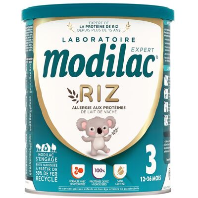 Modilac Expert Riz 3e Croissance - Formule hypoallergénique au riz pour 12-36 mois - 800g - Publicité Modilac Expert Riz 3e Croissance - Formule hypoallergénique au riz pour 12-36 mois - 800g - Publicité