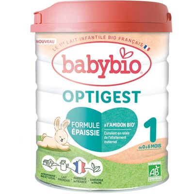 Babybio Optigest Lait pour bébé - Soutient la digestion - 800g - Publicité Babybio Optigest Lait pour bébé - Soutient la digestion - 800g - Publicité