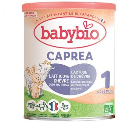 PDM to be maintained Babybio Caprea 1er âge - Au lait de chèvre Poudre 400 g - Publicité PDM to be maintained Babybio Caprea 1er âge - Au lait de chèvre Poudre 400 g - Publicité