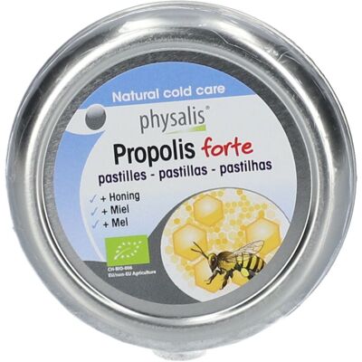 PHYSALIS Propolis Forte Pastilles - Soulagement du rhume - Publicité PHYSALIS Propolis Forte Pastilles - Soulagement du rhume - Publicité