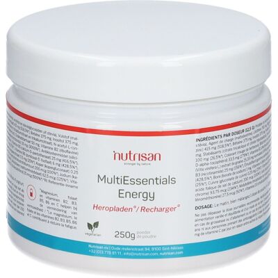 Nutrisan MultiEssentials Energy - Complément Énergétique - Publicité Nutrisan MultiEssentials Energy - Complément Énergétique - Publicité