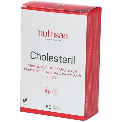 Nutrisan Cholesteril - Comprimés de riz rouge de levure - Soutient cholestérol sain - Publicité Nutrisan Cholesteril - Comprimés de riz rouge de levure - Soutient cholestérol sain - Publicité