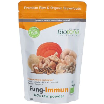 Poudre de champignons biologiques Fung-inmun 150g - Superfoods - Publicité Poudre de champignons biologiques Fung-inmun 150g - Superfoods - Publicité