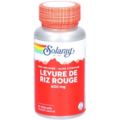 Solaray Levure de Riz Rouge 600 mg 45 Capsules Végétales - Complément Alimentaire - Publicité Solaray Levure de Riz Rouge 600 mg 45 Capsules Végétales - Complément Alimentaire - Publicité
