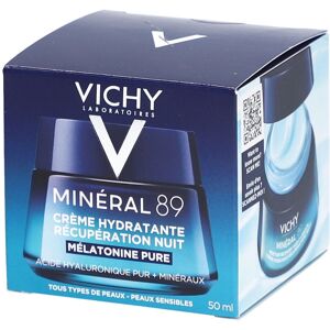 Vichy Minéral 89 Crème de Nuit - Hydratant pour Tous Types de Peau - Publicité Vichy Minéral 89 Crème de Nuit - Hydratant pour Tous Types de Peau - Publicité