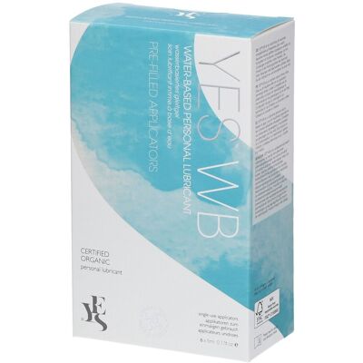 Lubrifiant Organique à Base d’eau de la Marque YES - 6 x 5ml Applicateurs - Publicité Lubrifiant Organique à Base d’eau de la Marque YES - 6 x 5ml Applicateurs - Publicité