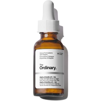 The Ordinary Alpha Arbutin 2% + HA Sérum - Éclaircissant & Réducteur de taches - Publicité The Ordinary Alpha Arbutin 2% + HA Sérum - Éclaircissant & Réducteur de taches - Publicité