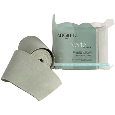 Bandes d'argile verte Argiletz - Soulagement de la douleur - 2 pièces - Publicité Bandes d'argile verte Argiletz - Soulagement de la douleur - 2 pièces - Publicité