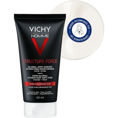 Crème Vichy Homme Structure Force (50ml) - Publicité Crème Vichy Homme Structure Force (50ml) - Publicité