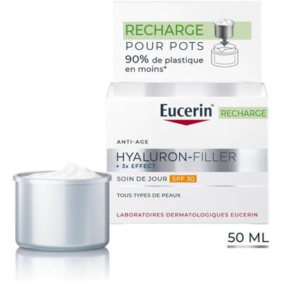 Eucerin Hyaluron-Filler + 3x Effect Recharge Soin de jour SPF30 Crème Pour La Peau 50 ml - Publicité Eucerin Hyaluron-Filler + 3x Effect Recharge Soin de jour SPF30 Crème Pour La Peau 50 ml - Publicité