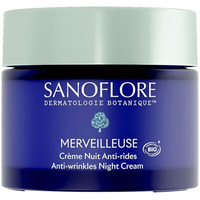 SANOFLORE Merveilleuse Crème Nuit Anti-Rides Pour La Peau 50 ml - Publicité SANOFLORE Merveilleuse Crème Nuit Anti-Rides Pour La Peau 50 ml - Publicité