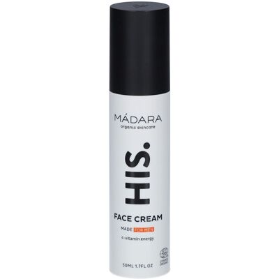 Crème pour le visage Mádara His 50ml - Pour hommes - Publicité Crème pour le visage Mádara His 50ml - Pour hommes - Publicité