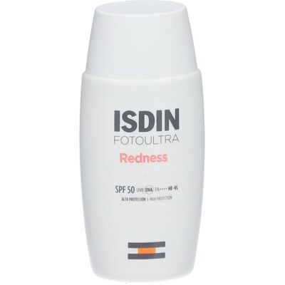ISDIN Photo Ultra Rougissement SPF50+ - Crème solaire pour peau sensible - Publicité ISDIN Photo Ultra Rougissement SPF50+ - Crème solaire pour peau sensible - Publicité