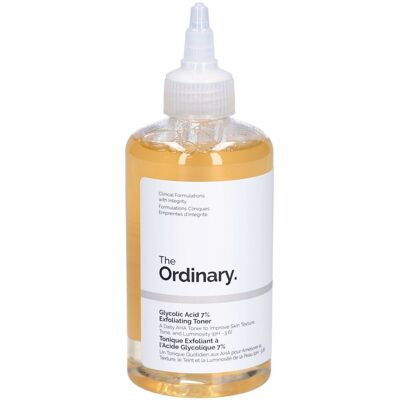 The Ordinary Solution Tonique Exfoliante à l’Acide Glycolique 7% - Publicité The Ordinary Solution Tonique Exfoliante à l’Acide Glycolique 7% - Publicité