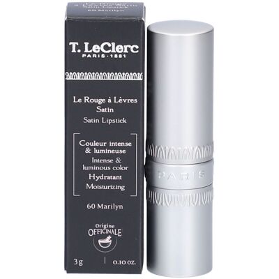 T. LeClerc 60 Marilyn Satin Lipstick - Rouge à lèvres - Publicité T. LeClerc 60 Marilyn Satin Lipstick - Rouge à lèvres - Publicité