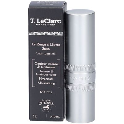T. LeClerc Greta Satin Lipstick - Rouge à Lèvres - Publicité T. LeClerc Greta Satin Lipstick - Rouge à Lèvres - Publicité