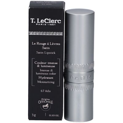 T. LeClerc - 67 Ada - Satin Lipstick - Lipgloss - Rouge à lèvres - Publicité T. LeClerc - 67 Ada - Satin Lipstick - Lipgloss - Rouge à lèvres - Publicité