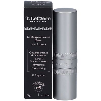 T. LeClerc 71 Angelina Satin Lipstick - Rouge à lèvres - Publicité T. LeClerc 71 Angelina Satin Lipstick - Rouge à lèvres - Publicité
