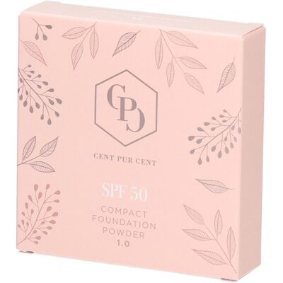 Cent Pur Cent Cent Pur Poudre Compacte Fond de Teint SPF 50 Maquillage 9 g - Publicité Cent Pur Cent Cent Pur Poudre Compacte Fond de Teint SPF 50 Maquillage 9 g - Publicité