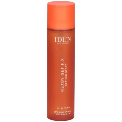 IDUN Minerals Ready Set Fix Setting Spray - Longue tenue, Vegan, Sans parfum - Publicité IDUN Minerals Ready Set Fix Setting Spray - Longue tenue, Vegan, Sans parfum - Publicité