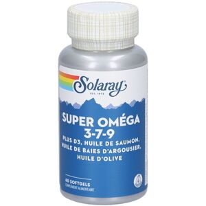 Solaray Oméga 3-7-9 de Saumon + Vitamine D - 60 Softgels - Publicité Solaray Oméga 3-7-9 de Saumon + Vitamine D - 60 Softgels - Publicité