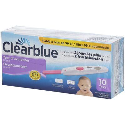Clearblue Test d'Ovulation Digital Test(S) 10 pc(s) - Publicité Clearblue Test d'Ovulation Digital Test(S) 10 pc(s) - Publicité