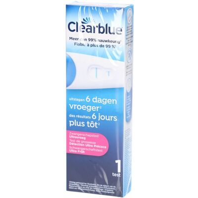 Clearblue Test de Grossesse Détection Précoce Test(S) 1 pc(s) - Publicité Clearblue Test de Grossesse Détection Précoce Test(S) 1 pc(s) - Publicité