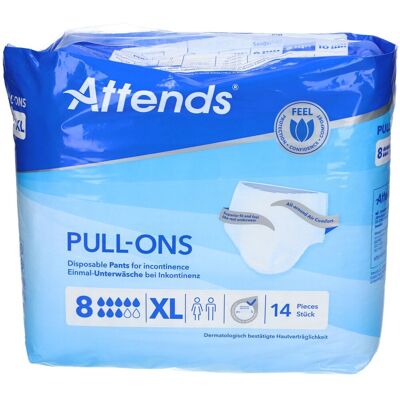 Attends® Slip Pull-Ons 8 Extra Large Culotte D'Incontinence 14 pc(s) - Publicité Attends® Slip Pull-Ons 8 Extra Large Culotte D'Incontinence 14 pc(s) - Publicité