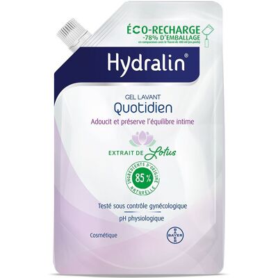 Hydralin Quotidien Gel Lavant Doux - Gel d'Hygiène Personnelle - Publicité Hydralin Quotidien Gel Lavant Doux - Gel d'Hygiène Personnelle - Publicité