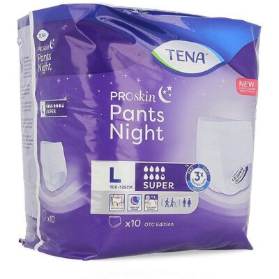 Essity Italy SpA TENA ProSkin Pants Night Large - Pantalons absorbants - Publicité Essity Italy SpA TENA ProSkin Pants Night Large - Pantalons absorbants - Publicité