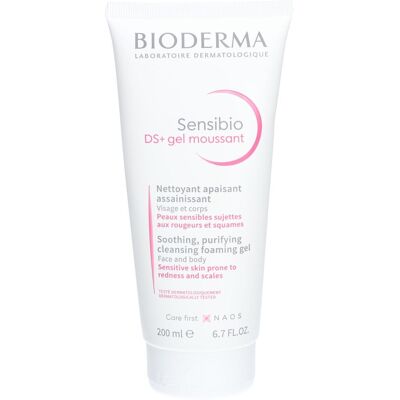 Gel Nettoyant Bioderma Sensibio DS+ pour dermatite séborrhéique - Soins pour peau sensible - Publicité Gel Nettoyant Bioderma Sensibio DS+ pour dermatite séborrhéique - Soins pour peau sensible - Publicité