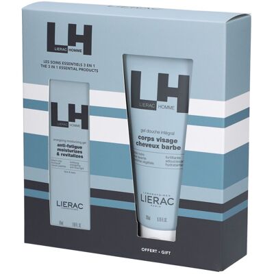 Lierac Homme Gel Hydratant Énergisant - Coffret Hydratant & Gel Douche - Publicité Lierac Homme Gel Hydratant Énergisant - Coffret Hydratant & Gel Douche - Publicité