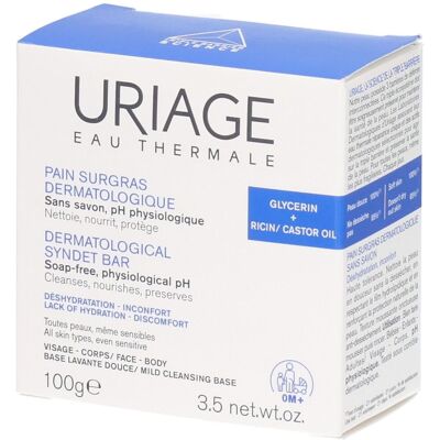 Uriage Pain Surgras Dermatologique Savon 100 g - Publicité Uriage Pain Surgras Dermatologique Savon 100 g - Publicité