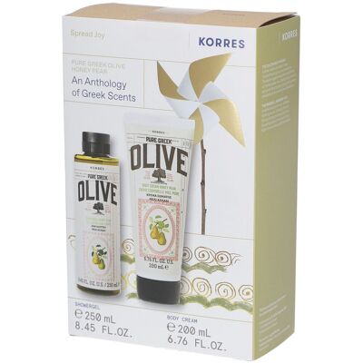 Korres Gel Douche Olive Grecque Pure Poire Miel + Crème Corps Set(S) 250+200 ml - Publicité Korres Gel Douche Olive Grecque Pure Poire Miel + Crème Corps Set(S) 250+200 ml - Publicité